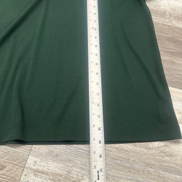 Untuckit Pine Green Mens XL Blank 3-Button Placket Casual Long Sleeve Polo Shirt - Picture 7 of 8